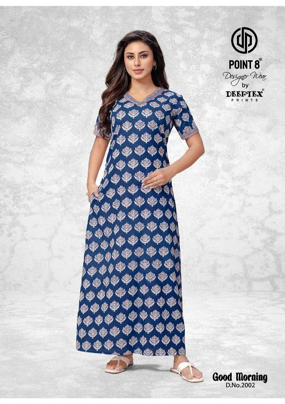 Good Morning Vol 2 By Deeptex Cotton Printed Night Wear Nighty Surat Wholesale Market